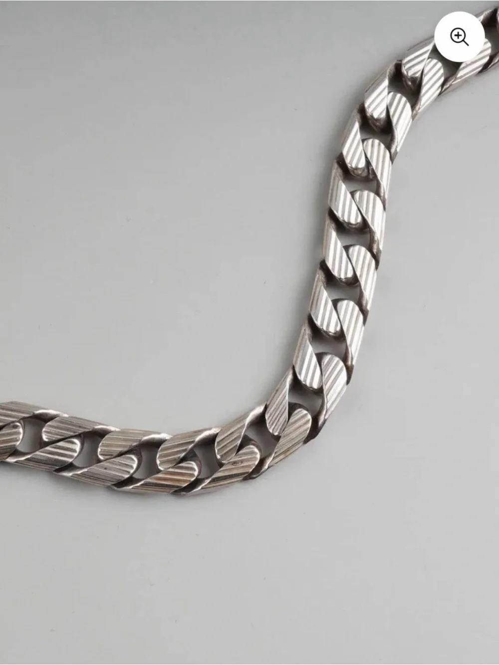 Gucci Silver Chunky Curb Chain Bracelet